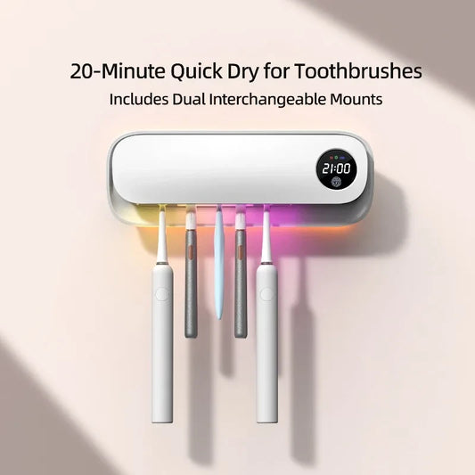 UV Toothbrush Sanitizer Holder